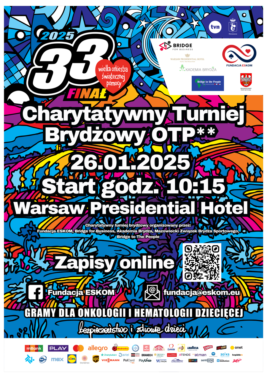 Charity Bridge Tournament for the Great Orchestra of Christmas Charity